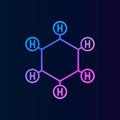 Molecules iconnolan icon. Simple thin line, outline vector of biologyicons for ui and ux, website or mobile application