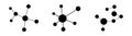 Molecules icons set isolated on white background. Vector illustration Royalty Free Stock Photo