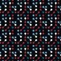 Molecules seamless pattern for fabric, paper and web design Royalty Free Stock Photo