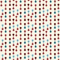 Molecules seamless pattern for fabric, paper and web design Royalty Free Stock Photo