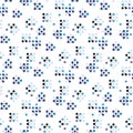 Molecules seamless pattern for fabric, paper and web design Royalty Free Stock Photo