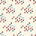 Molecules seamless pattern for fabric, paper and web design Royalty Free Stock Photo