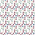 Molecules seamless pattern for fabric, paper and web design Royalty Free Stock Photo