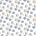 Molecules seamless pattern for fabric, paper and web design Royalty Free Stock Photo
