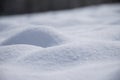 Molehill covered with fresh snow Royalty Free Stock Photo