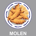 Molen Banana is a mild dish made from bananas which is coated in dough sheets and then fried