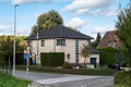 Molenbeek, Brussels Capital Region, Belgium, Residential house and street in the Brussels suburbs