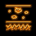 moles skin neon glow icon illustration Royalty Free Stock Photo