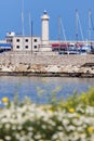 Molfetta lighthouse in the port