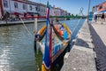 Moliceiros boat in Aveiro city in Portugal Royalty Free Stock Photo