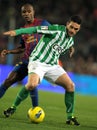 Molina vies with Abidal