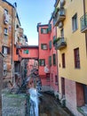 The Moline canal in Bologna