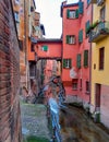 The Moline canal is a famous place in Bologna