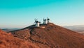 Consuegra Windmills in Spain, Castile and Leon Royalty Free Stock Photo