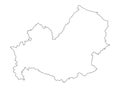 Molise map contour vector illustration