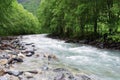 The Moll - Moell - river near Heiligenblut am Grossglockner village. Royalty Free Stock Photo