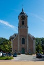 Mollem Asse, Flemish Brabant, Belgium - The facade of the catholic church