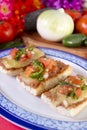 Molletes Mexican Dish