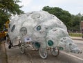 Mollusk-Shaped 2023 Art Car Parade Pedaled Vehicle Made from Recycled Materials