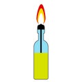 Molotov cocktail icon Royalty Free Stock Photo