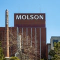 The iconic Molson signfrom the former brewery in Montreal Old Port