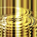 Molten gold ripples Royalty Free Stock Photo