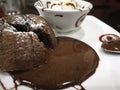 Molten Lava Cake with Ice Cream