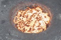 Molten metal in Induction Furnace