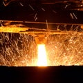 Molten steel pouring