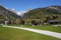 Molveno lake is a beautiful magical place in the Italian Alps Royalty Free Stock Photo