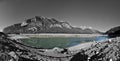 Molveno lake BW