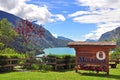 Molveno lake in Dolomites