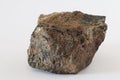 Molybdenite mineral on white background Royalty Free Stock Photo
