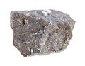 Molybdenite ore isolated on white Royalty Free Stock Photo