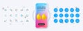 Molybdenum mineral, Fast food and User notification line icons. For web app, printing Vector