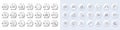 Molybdenum mineral, Mental conundrum and Star line icons. For web app, printing. Line icons. Vector