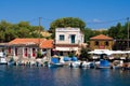 Molyvos harbor Royalty Free Stock Photo