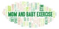 Mom And Baby Exercise word cloud