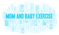 Mom And Baby Exercise word cloud