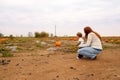 Mom Child Pumpkin Patch