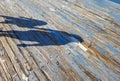 Mom and Child Shadow On Wood