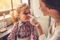 Mom and daughter baking Royalty Free Stock Photo