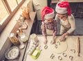 Mom and daughter baking Royalty Free Stock Photo