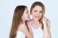 Mom daughter bff trusting family relationship Royalty Free Stock Photo