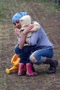 Mom and Daughter Hug Royalty Free Stock Photo