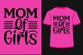 Mom Of Girls SVG Desdign Royalty Free Stock Photo