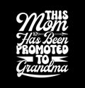 This Mom Has Been Promoted To Grandma, Mothers Day T shirt Design Template, Love You Grandma, Funny Grandma Shirt