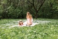 Mom with a little daughter read books