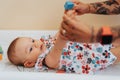 Mom playing with her adorable baby. Royalty Free Stock Photo