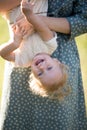 Mom playing with tot daughter Royalty Free Stock Photo